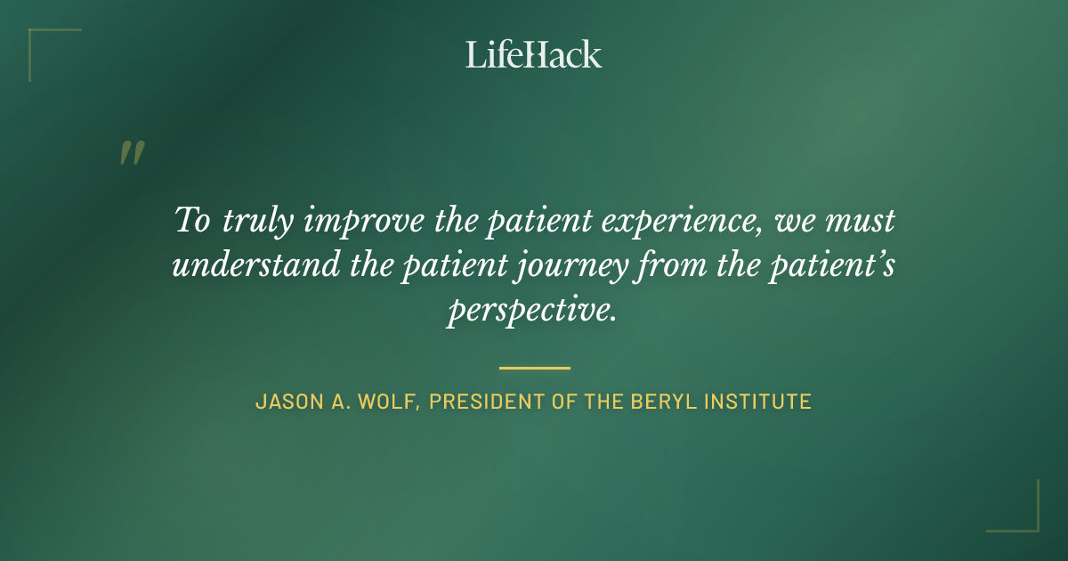 Quote by Jason A. Wolf, President of The Beryl Institute