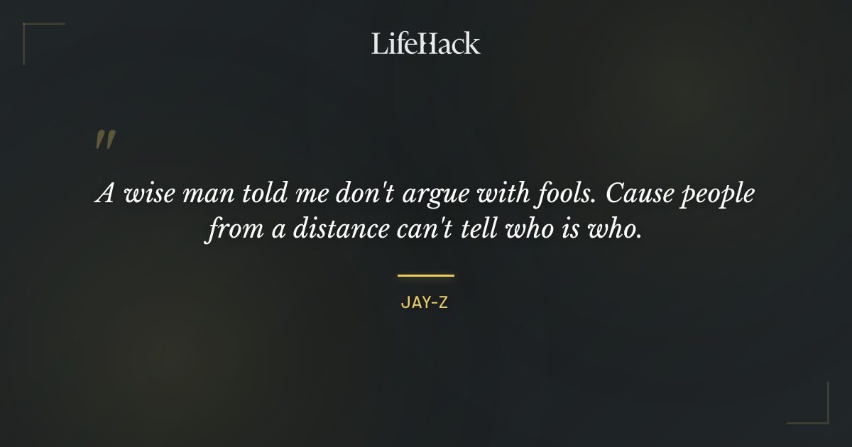 Quote by Jay-Z
