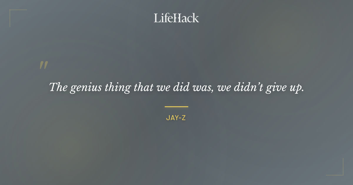 Quote by Jay-Z