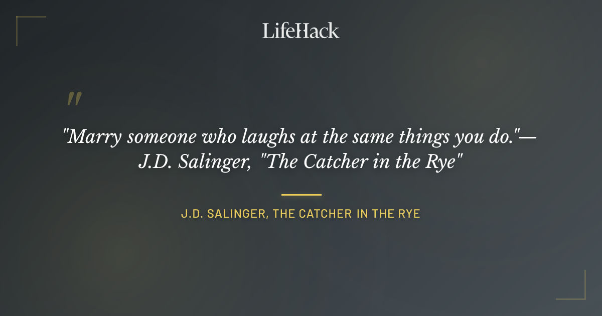 Quote by J.D. Salinger, The Catcher in the Rye