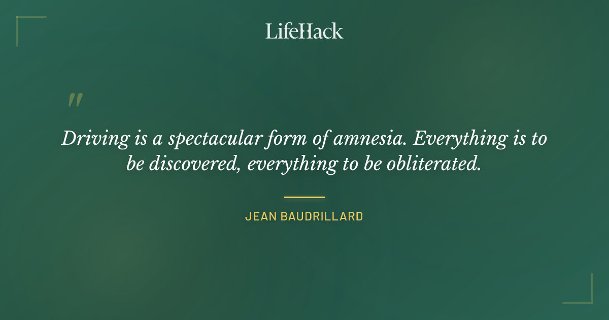 Quote by Jean Baudrillard