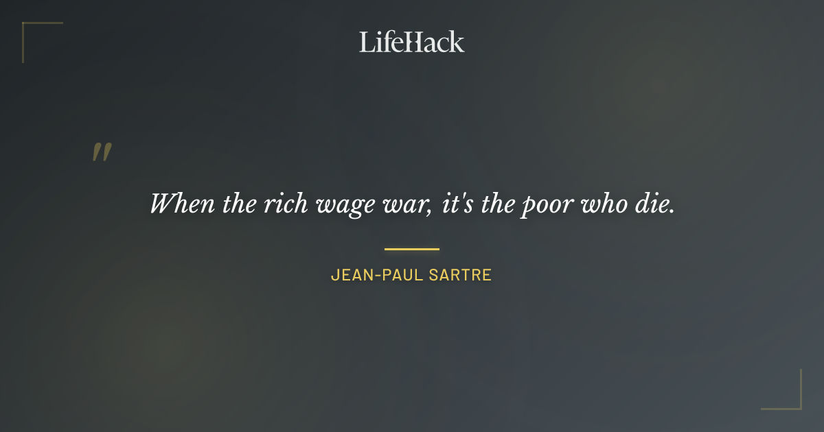 Quote by Jean-Paul Sartre