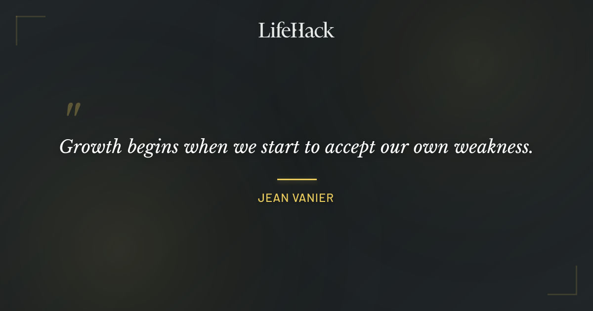 Quote by Jean Vanier