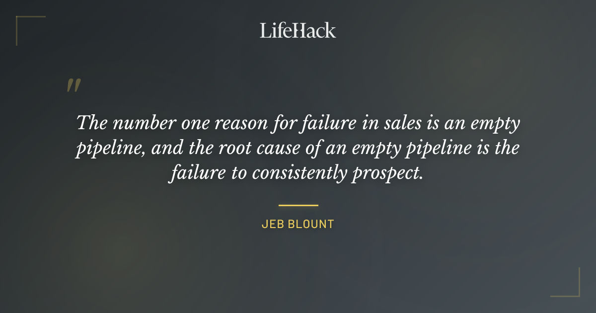 Quote by Jeb Blount