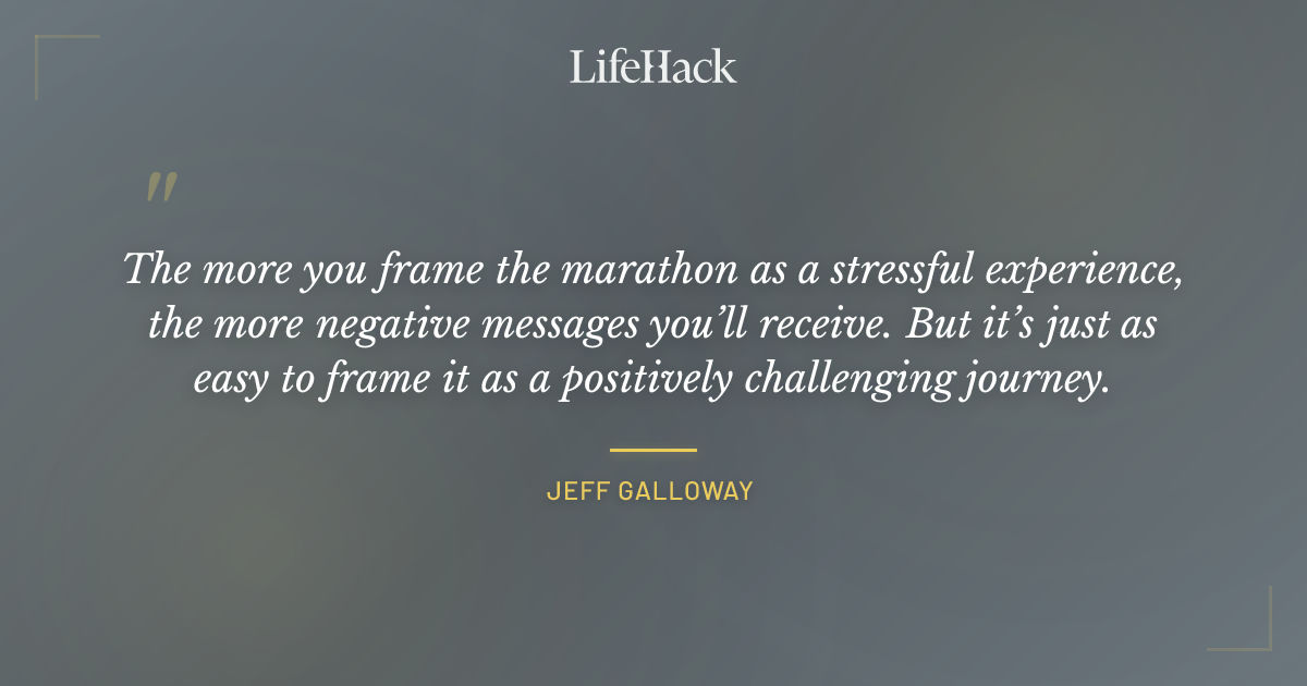 Quote by Jeff Galloway