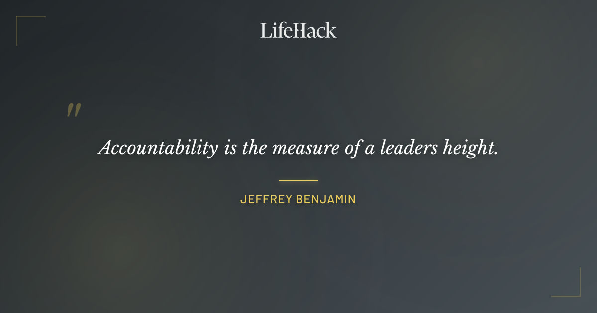 Quote by Jeffrey Benjamin