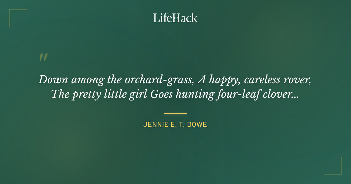 Quote by Jennie E. T. Dowe