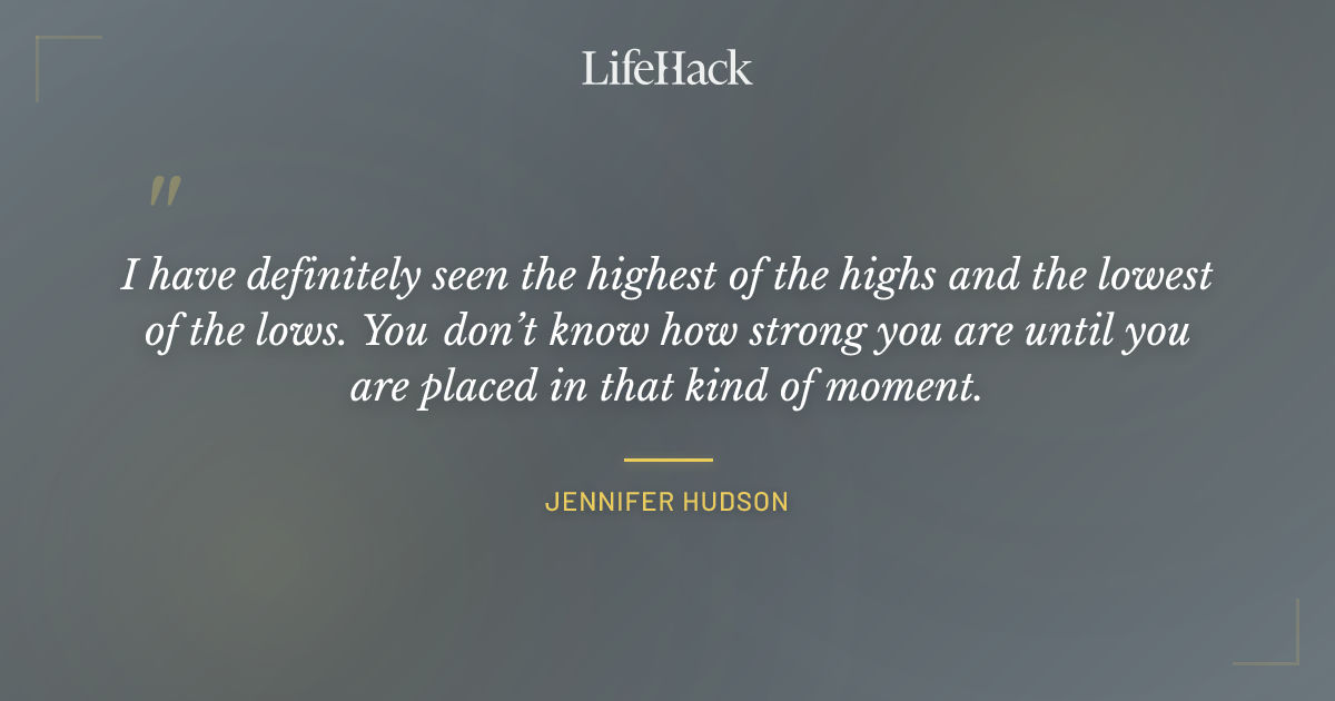 Quote by Jennifer Hudson