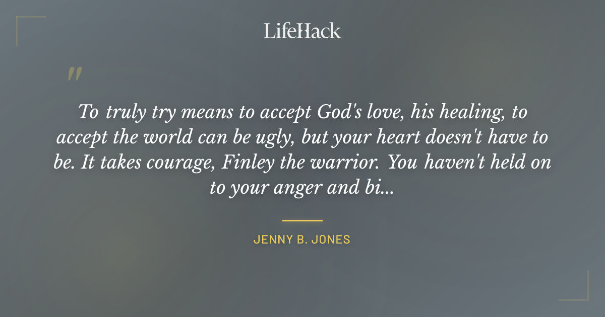 Quote by Jenny B. Jones