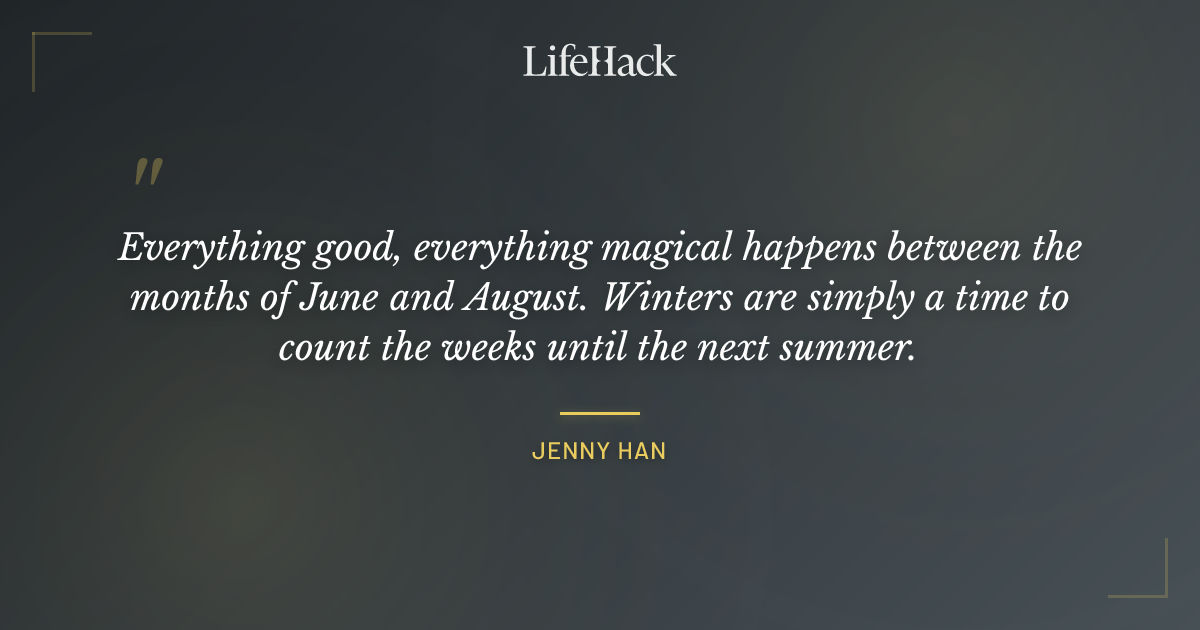 Quote by Jenny Han