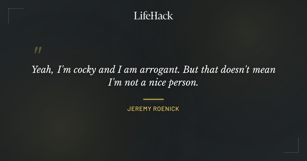 Quote by Jeremy Roenick