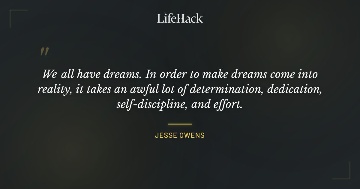 Quote by Jesse Owens