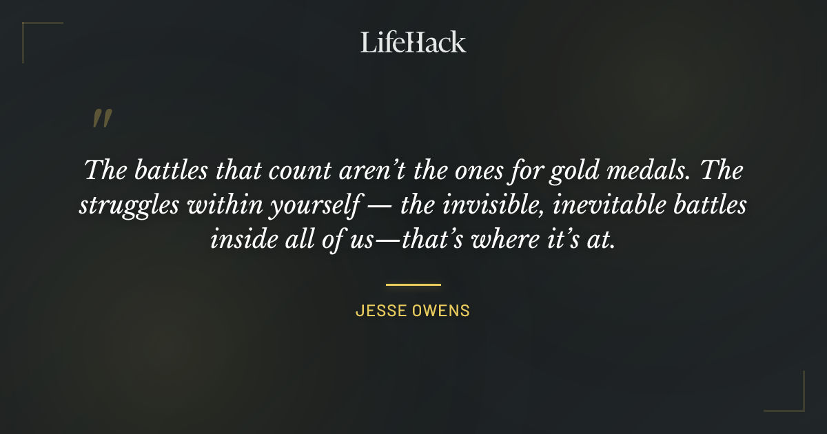 Quote by Jesse Owens