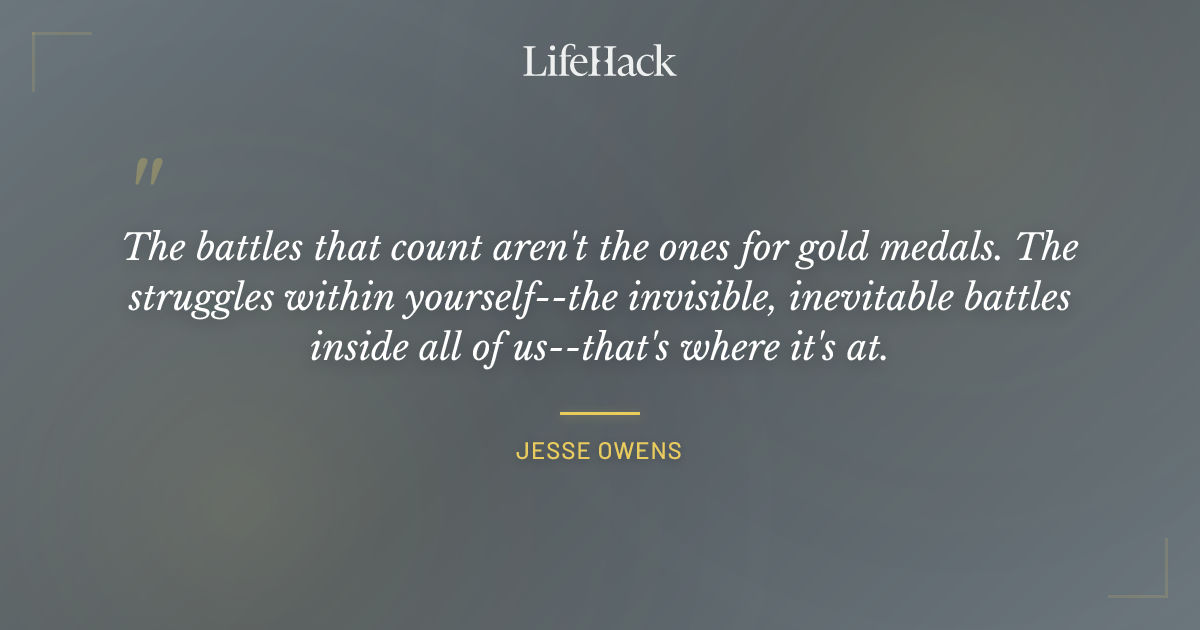 Quote by Jesse Owens