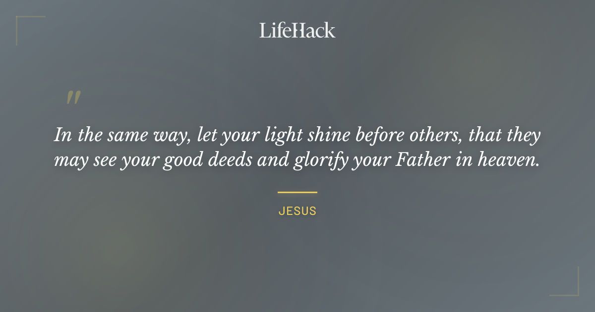 Quote by Jesus
