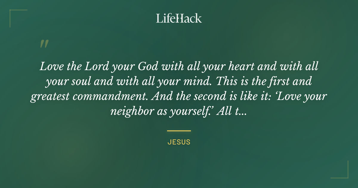 Quote by Jesus