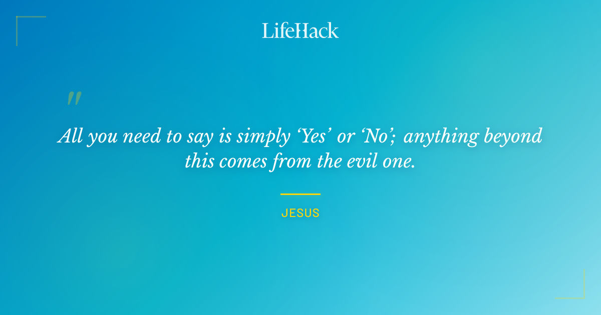 Quote by Jesus
