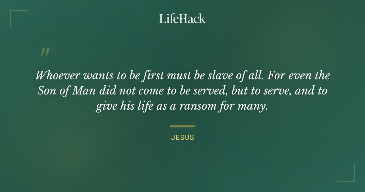 Quote by Jesus