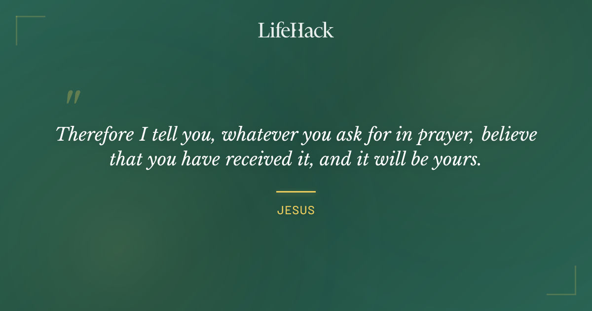 Quote by Jesus