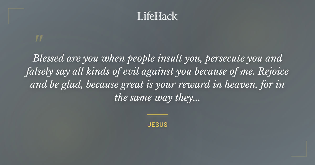 Quote by Jesus