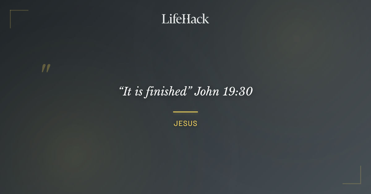 Quote by Jesus