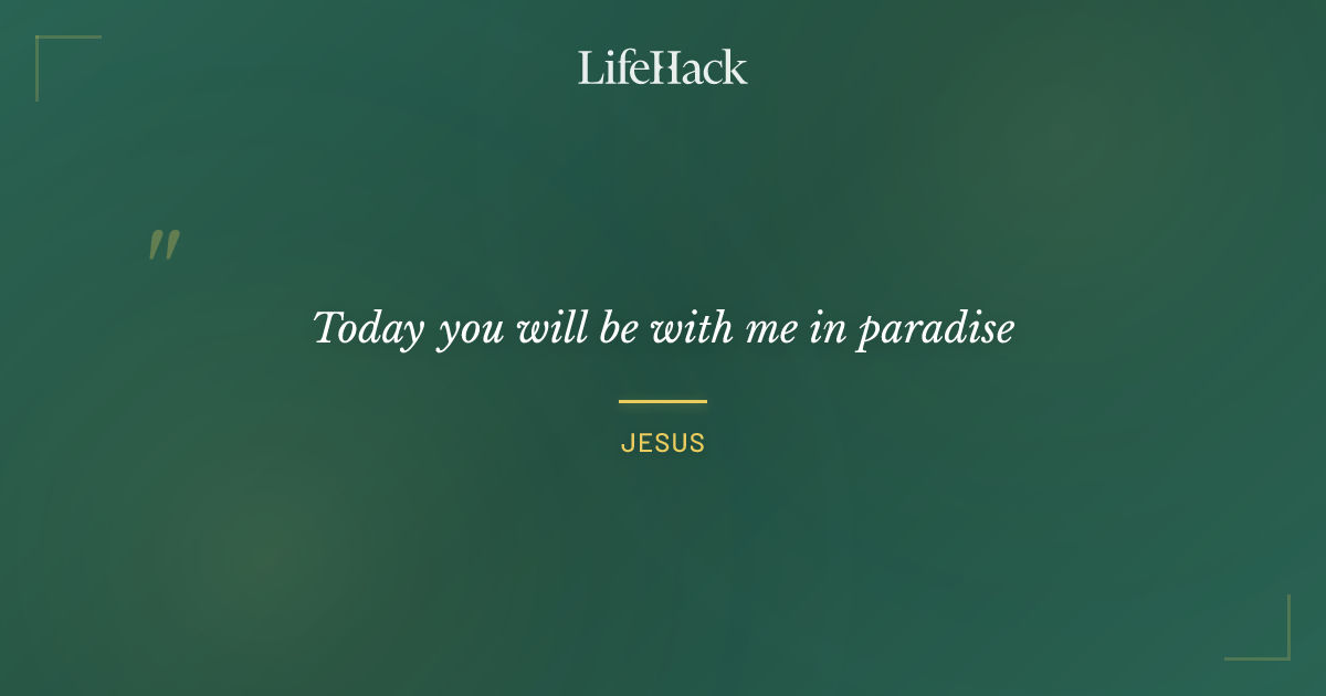 Quote by Jesus