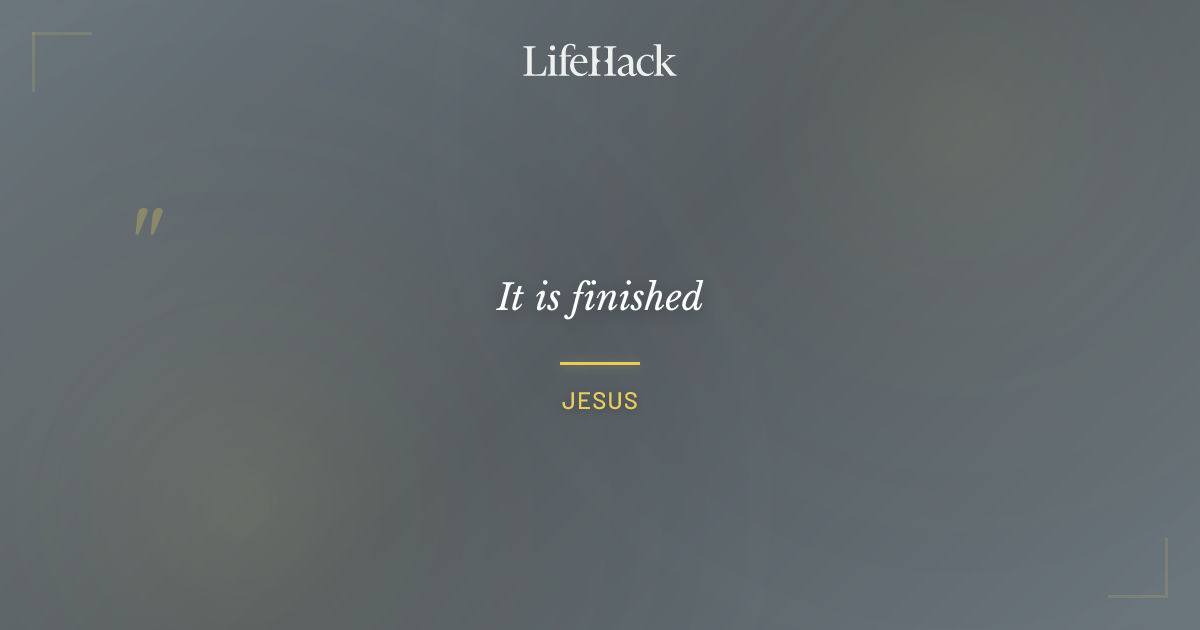 Quote by Jesus
