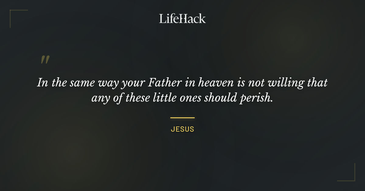 Quote by Jesus