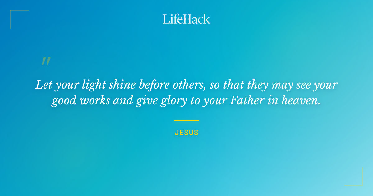 Quote by Jesus