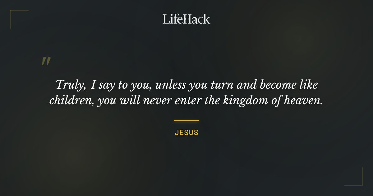 Quote by Jesus