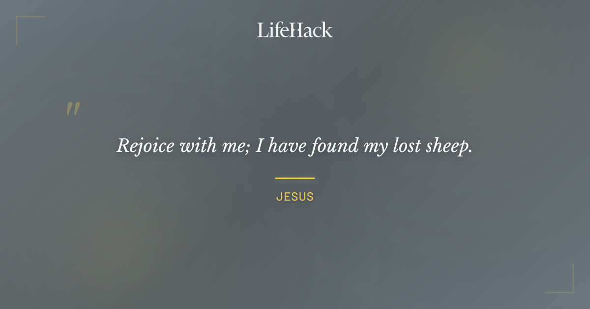 Quote by Jesus