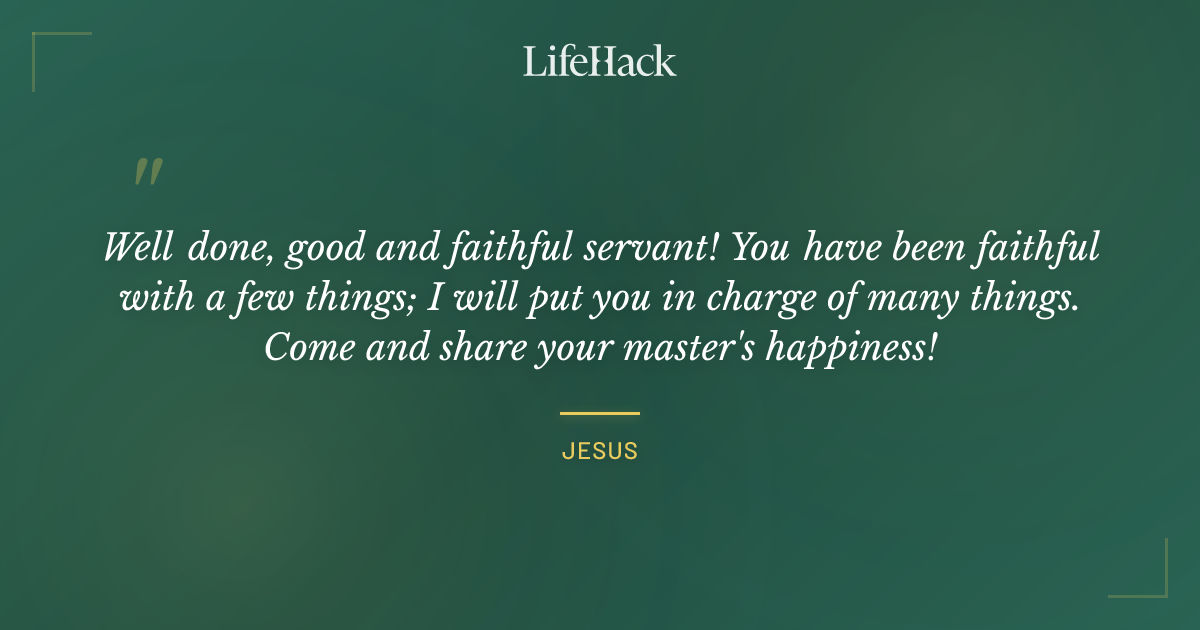 Quote by Jesus