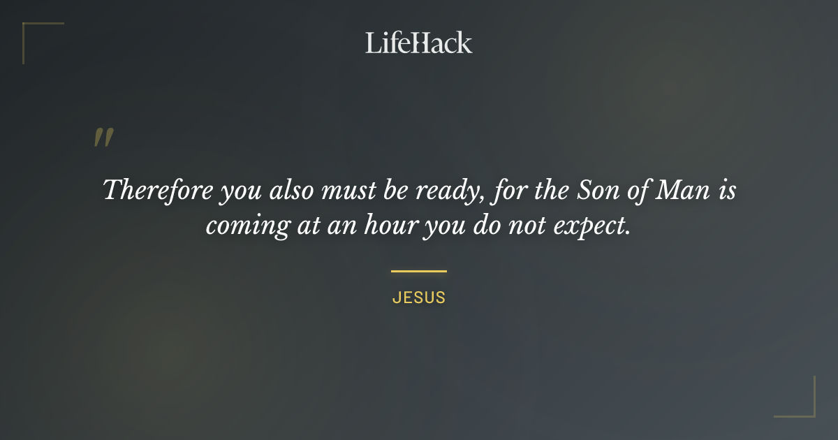 Quote by Jesus