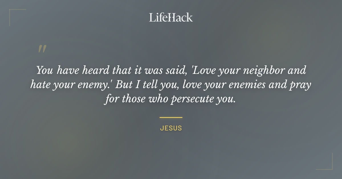 Quote by Jesus