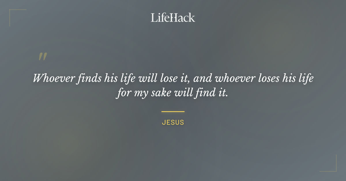 Quote by Jesus