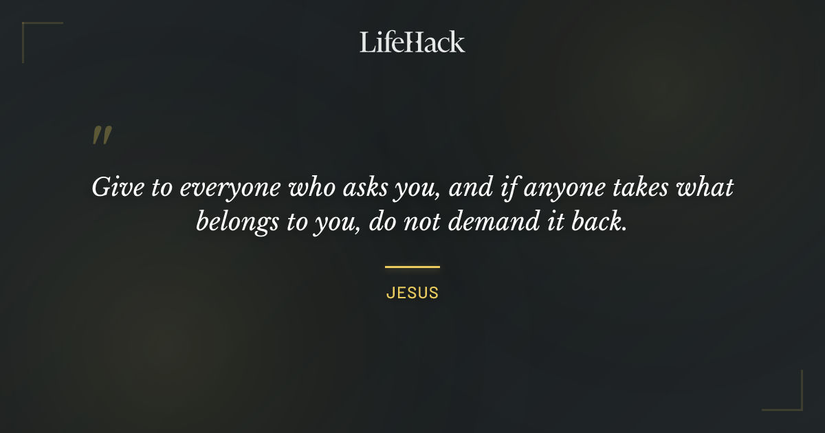 Quote by Jesus