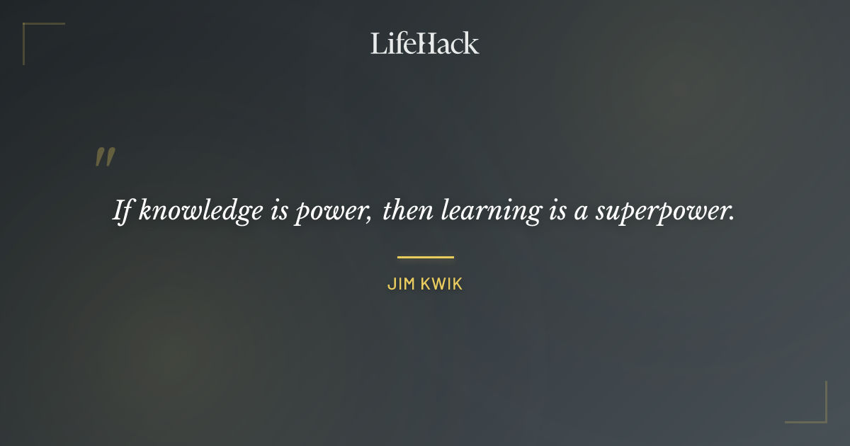 Quote by Jim Kwik