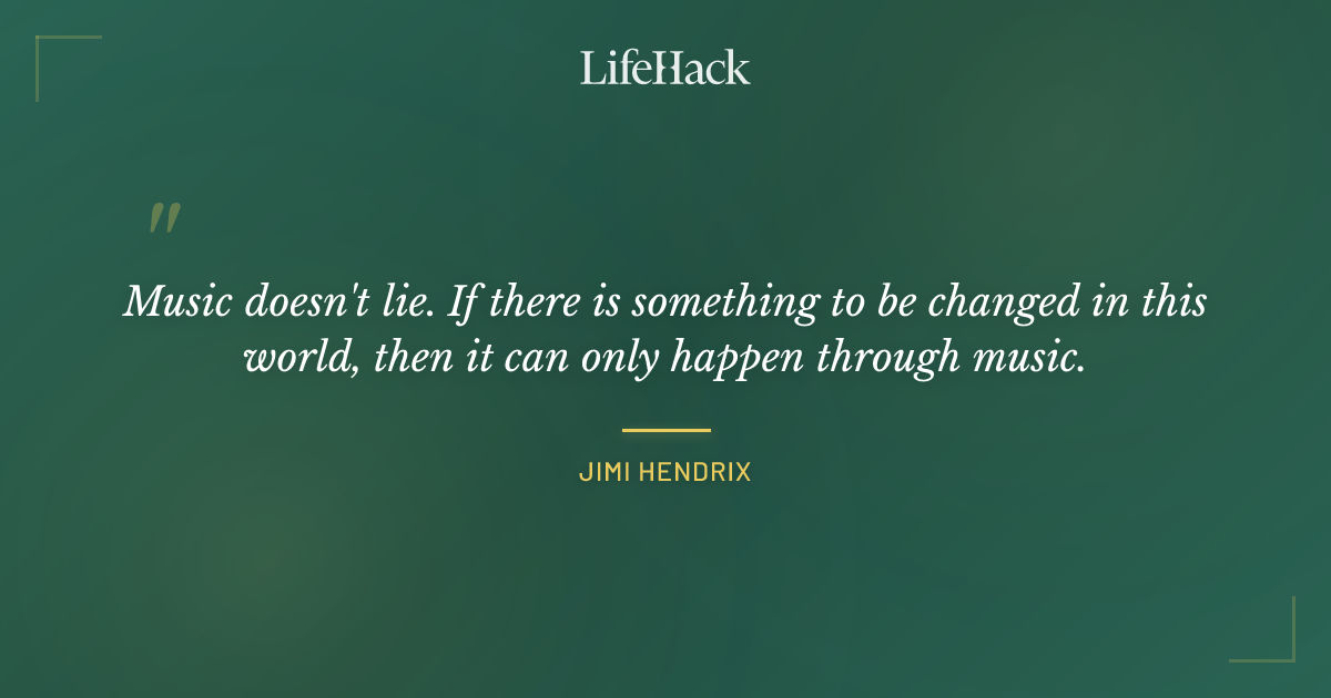 Quote by Jimi Hendrix