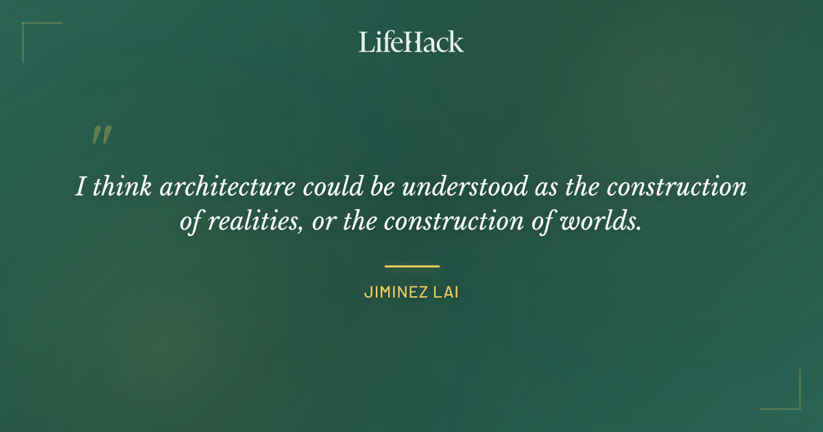 Quote by Jiminez Lai