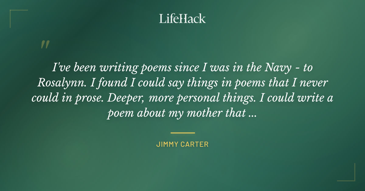 Quote by Jimmy Carter