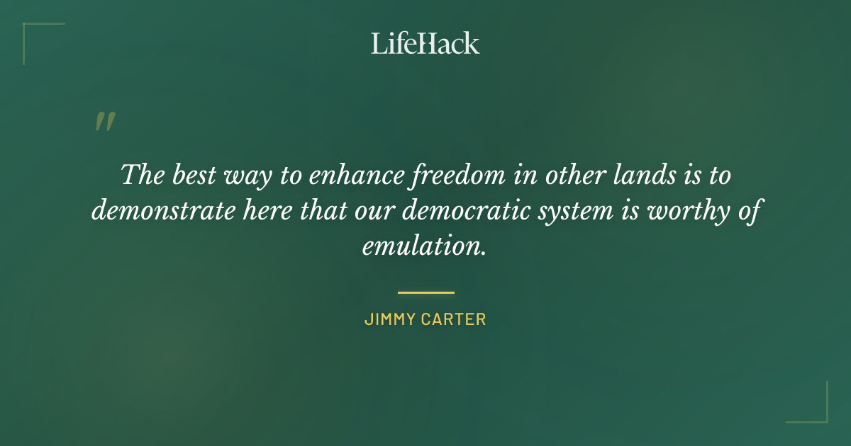 Quote by Jimmy Carter