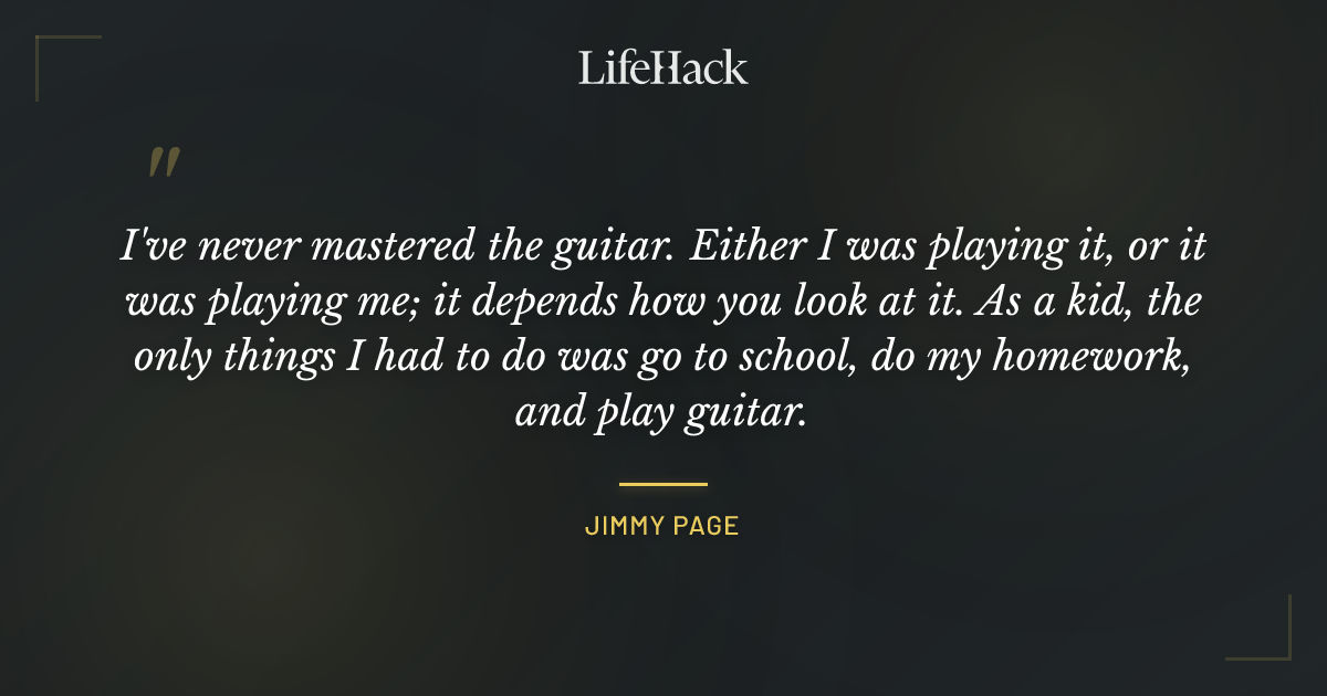 Quote by Jimmy Page