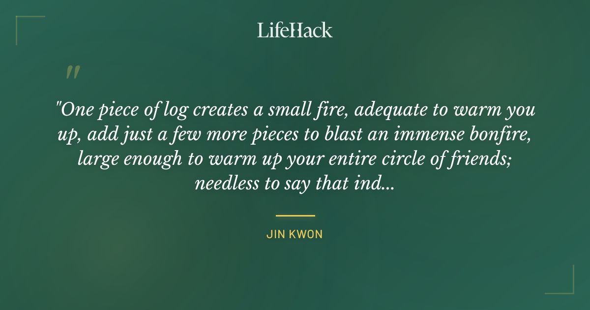 Quote by Jin Kwon
