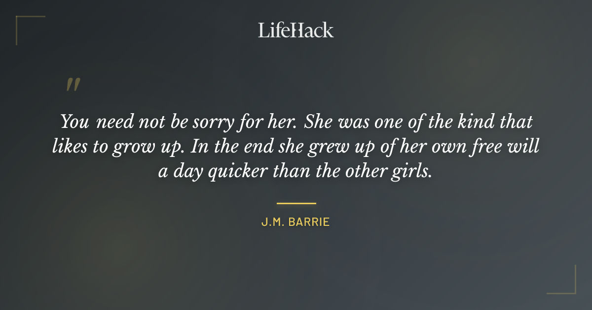 Quote by J.M. Barrie