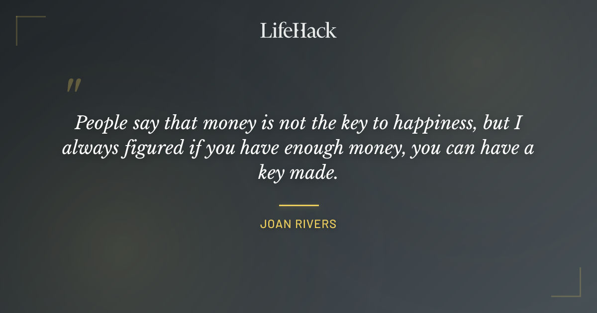 Quote by Joan Rivers