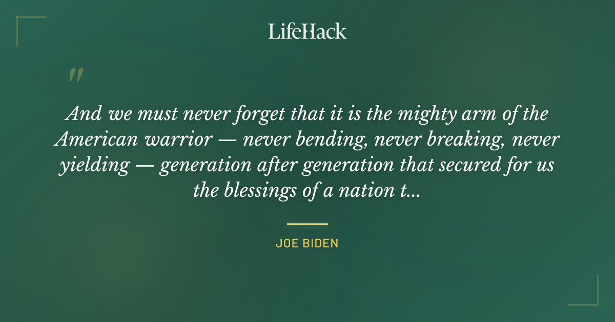 Quote by Joe Biden