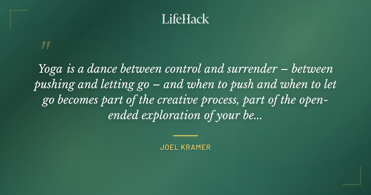 Quote by Joel Kramer