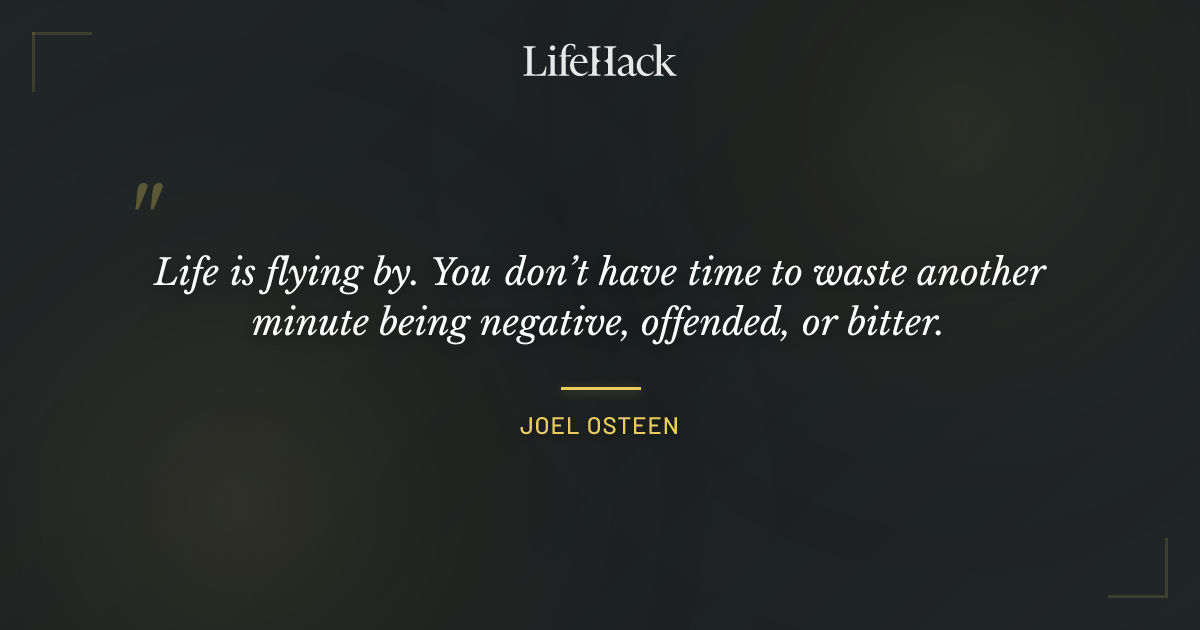 Quote by Joel Osteen