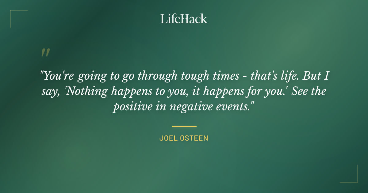 Quote by Joel Osteen