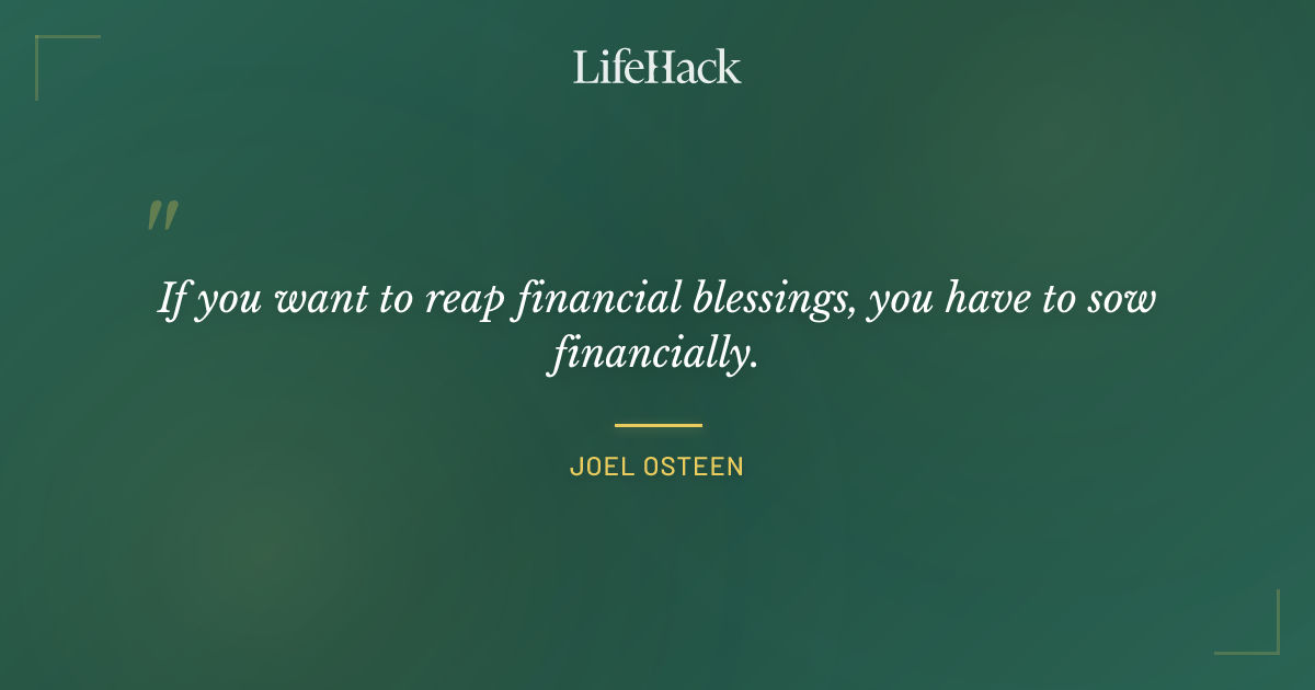 Quote by Joel Osteen